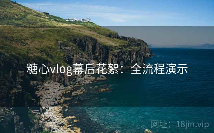 糖心vlog幕后花絮：全流程演示