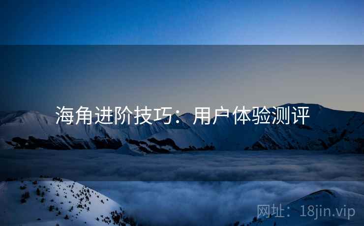海角进阶技巧：用户体验测评