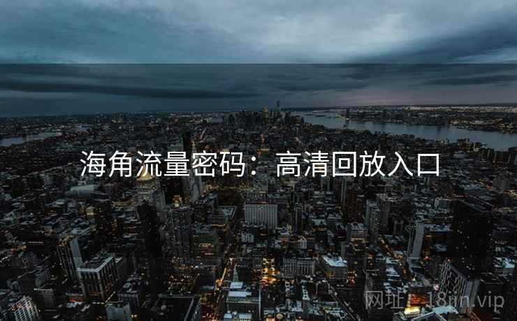海角流量密码：高清回放入口
