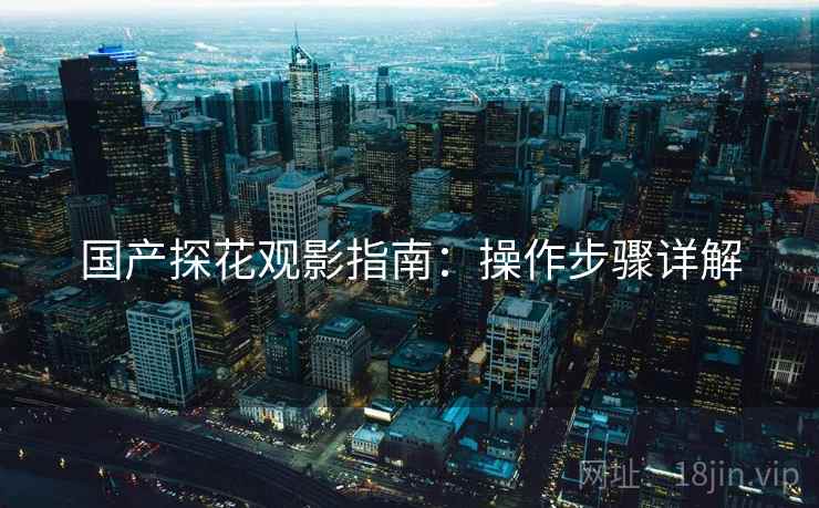 国产探花观影指南：操作步骤详解